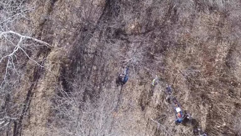 Un dron de un vecino localiza a una persona ciega que se había perdido en un bosque con temperaturas bajo cero