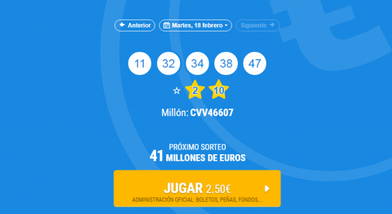 El ganador del Euromillón no reclama el premio y pierde un millón de euros