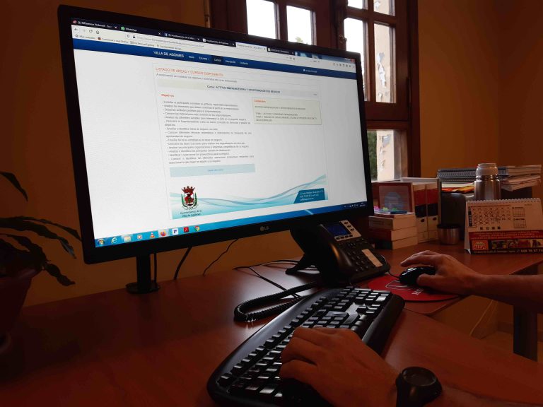 La Escuela Virtual de Formación de Agüimes ofrece 113 cursos gratuitos para estudiar sin salir de casa