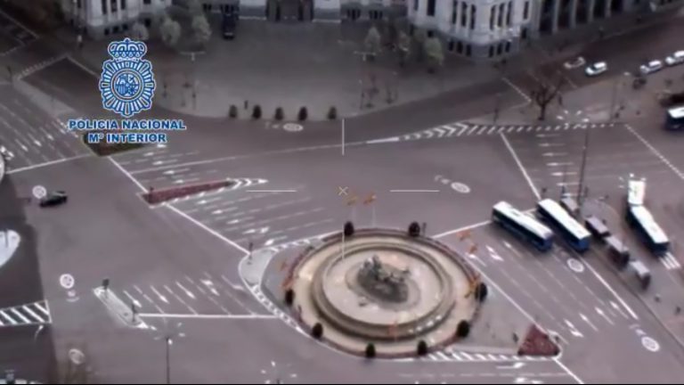 Impresionantes imágenes: Madrid visto desde el cielo parece una ciudad fantasma