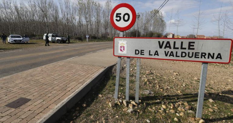 Abren de nuevo Valle de la Valduerna tras desinfectar el pueblo la UME