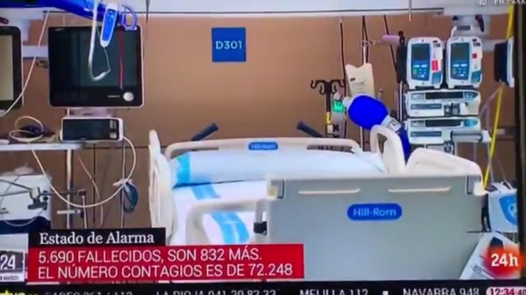 Críticas a una presentadora del Canal 24 Horas por dar las cifras del coronavirus como si fuera el premio de la lotería