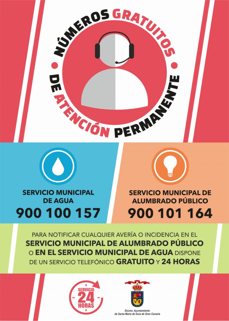 Los Servicios Municipales de Agua y de Alumbrado Público atenderán las incidencias las 24 horas del día