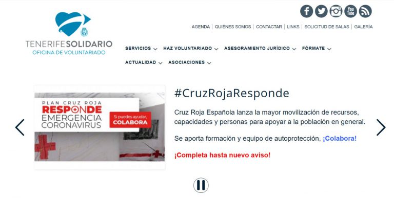 El Cabildo llama a canalizar el voluntariado a través de instituciones y entidades acreditadas