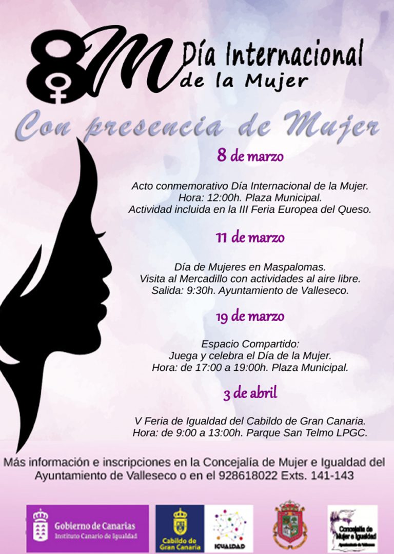 Con Presencia de Mujer, la nueva campaña para reivindicar la igualdad de la mujer en el municipio de Valleseco