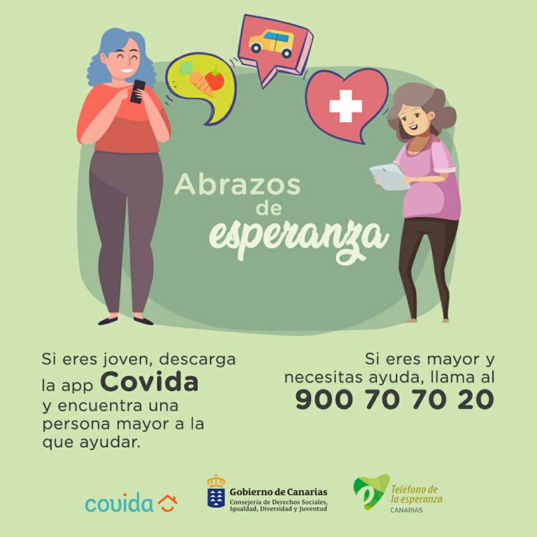 Entra en marcha en Canarias una aplicación que permite unir a personas voluntarias y mayores con necesidades