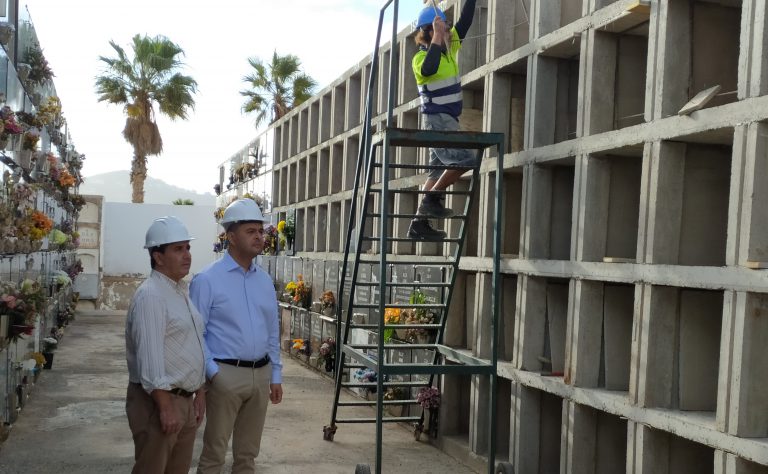 El Ayuntamiento de Santa María de Guía amplía la capacidad del cementerio de La Atalaya con la construcción de 50 nuevos nichos