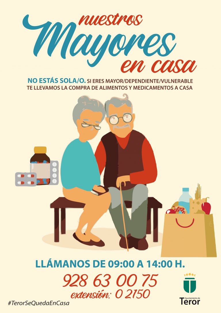 El Ayuntamiento ayuda a las personas mayores y vulnerables para la compra de alimentos y medicinas