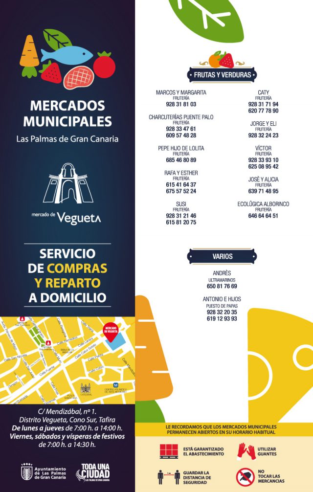 Los mercados municipales de abastos refuerzan su servicio de reparto a domicilio 3 VEGUETA A4