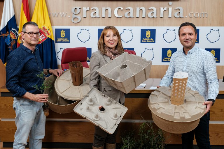 El revolucionario ‘cocoon’ incrementa un 100% la supervivencia de las reforestaciones del Cabildo de Gran Canaria en Tifaracás