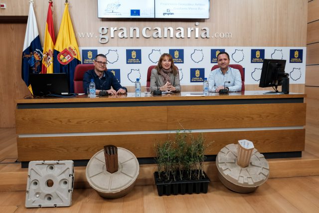 El revolucionario ‘cocoon’ incrementa un 100% la supervivencia de las reforestaciones del Cabildo de Gran Canaria en Tifaracás 2 cabildo cocom2