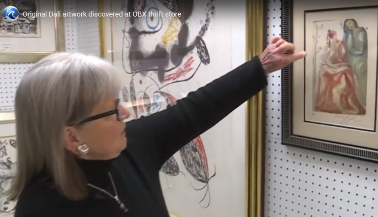 Encuentran un grabado de Dalí en una tienda de segunda mano