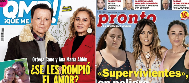 Kiosco rosa: portadas de las revistas del corazón