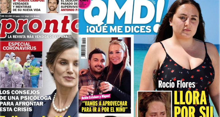 Kiosco rosa: portadas de las revistas del corazón