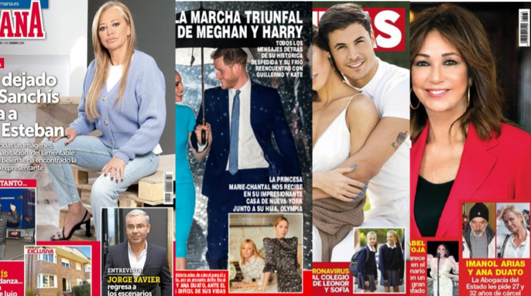 Kiosco rosa: portadas de las revistas del corazón