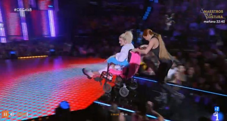 El motivo por el que Samantha tuvo que cruzar la pasarela de 'OT' en silla de ruedas