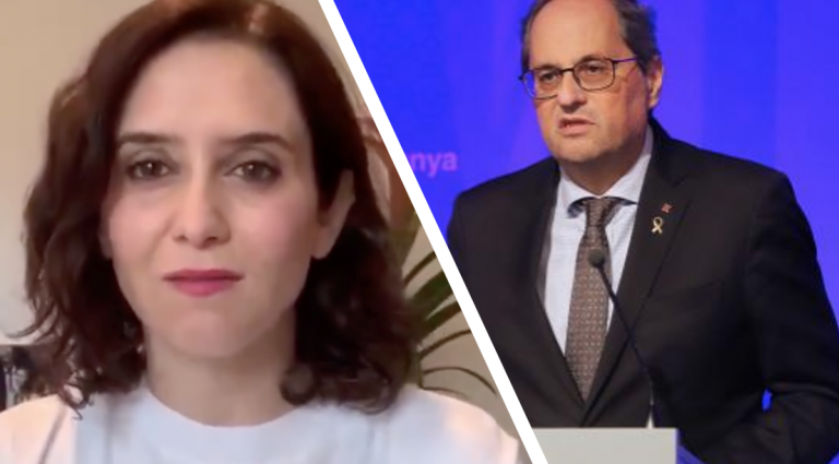 Los presidentes de la Comunidad de Madrid y la Generalitat dan positivo en coronavirus