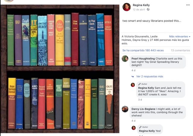 Ordena los títulos de su biblioteca para mandar un mensaje durante la crisis del coronavirus 2 3C9EF557 9D00 48F0 886C 2951A0E6DF95