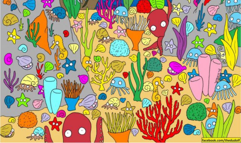 Reto visual para superar el confinamiento: encuentre al único pez en esta imagen