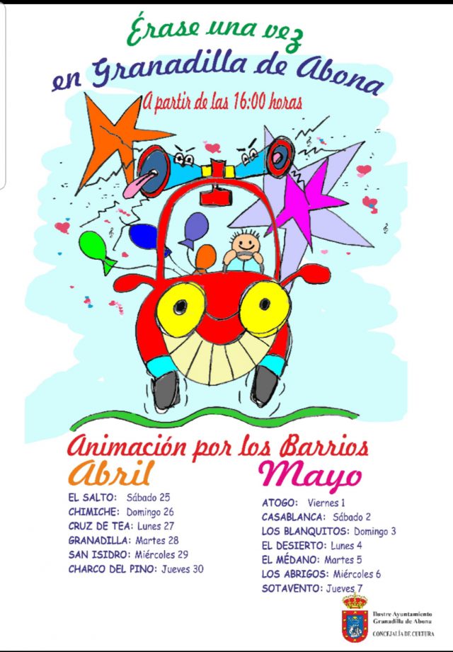 Animación por los barrios en abril y mayo
