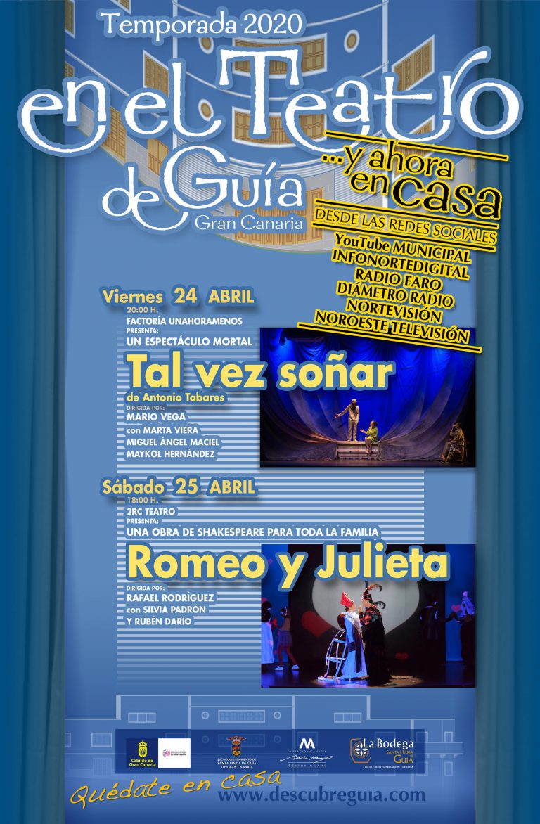 Teatro, música y ‘Ruta de pinchos en casa’ mañana viernes dentro de la Semana del Libro en Santa María de Guía