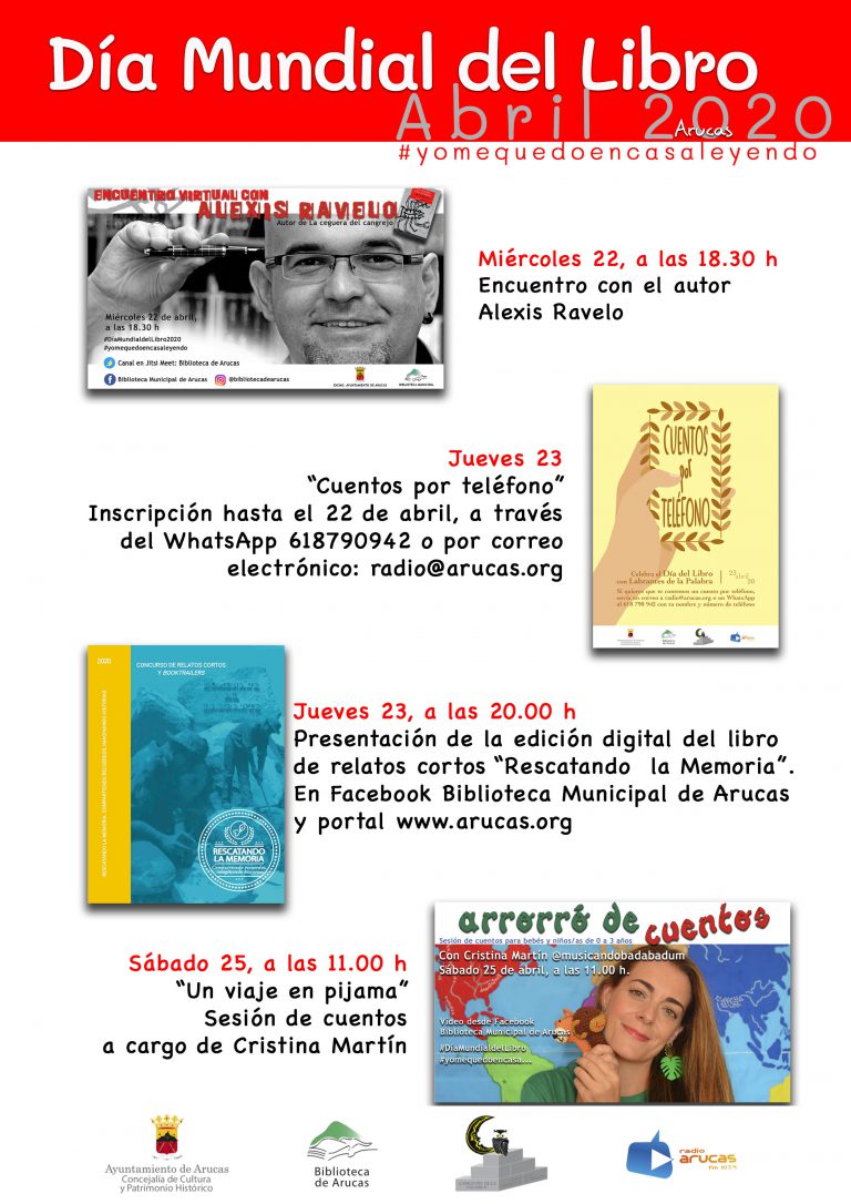La Biblioteca Municipal de Arucas celebra el Día Mundial del Libro 2020