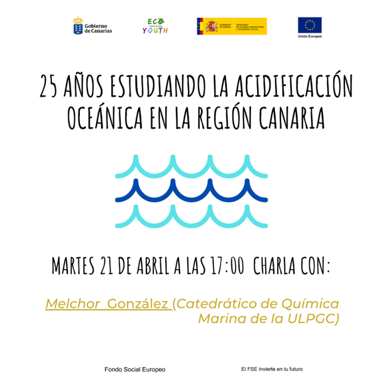 El Catedrático Melchor González imparte una charla online sobre la acidificación oceánica y el Cambio Climático