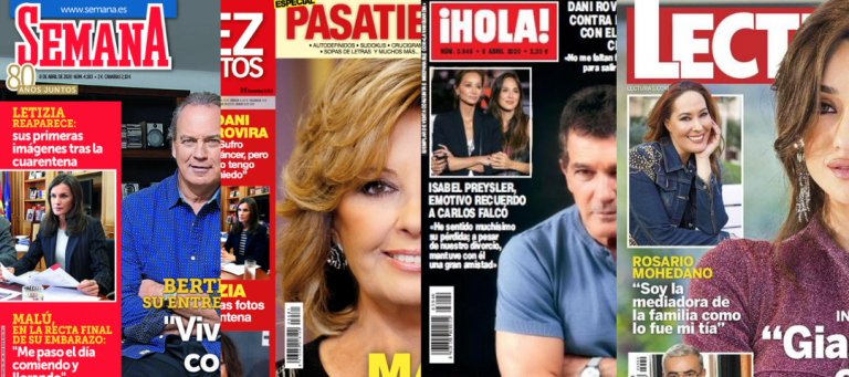 Kiosco rosa: portadas de las revistas del corazón