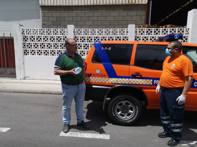 PROTECCIOìN CIVIL TELDE MASCARILLAS