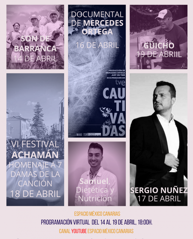 Continúa la programación cultural en el espacio México Canarias en su canal Youtube