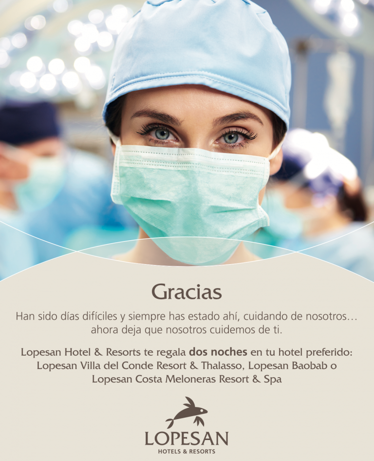 Lopesan invita al personal sanitario de Gran Canaria premiando su esfuerzo y dedicación 