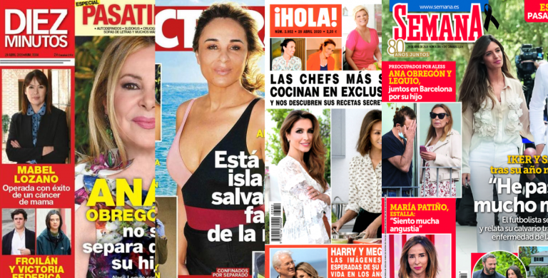Kiosco rosa: portadas de las revistas del corazón