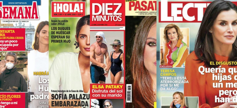 Kiosco rosa: portadas de las revistas del corazón