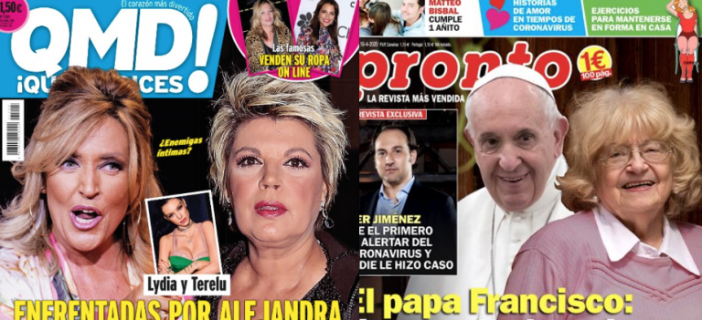 Kiosco rosa: portadas de las revistas del corazón