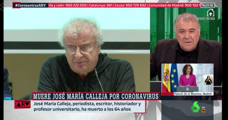 Ferreras, al borde de las lágrimas, al informar de la muerte del periodista Jose Maria Calleja por coronavirus