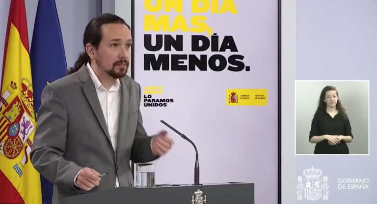 Pablo Iglesias no formará parte de la Comisión para la Reconstrucción