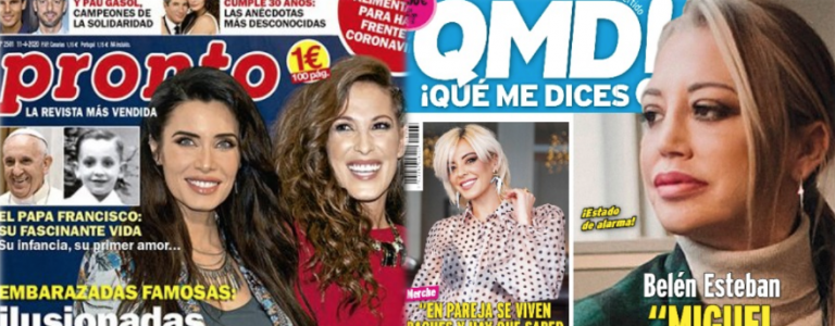 Kiosco rosa: portadas de las revistas del corazón