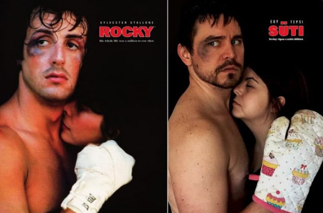 Una pareja recrea famosas escenas de cine para combatir el aburrimiento durante el confinamiento