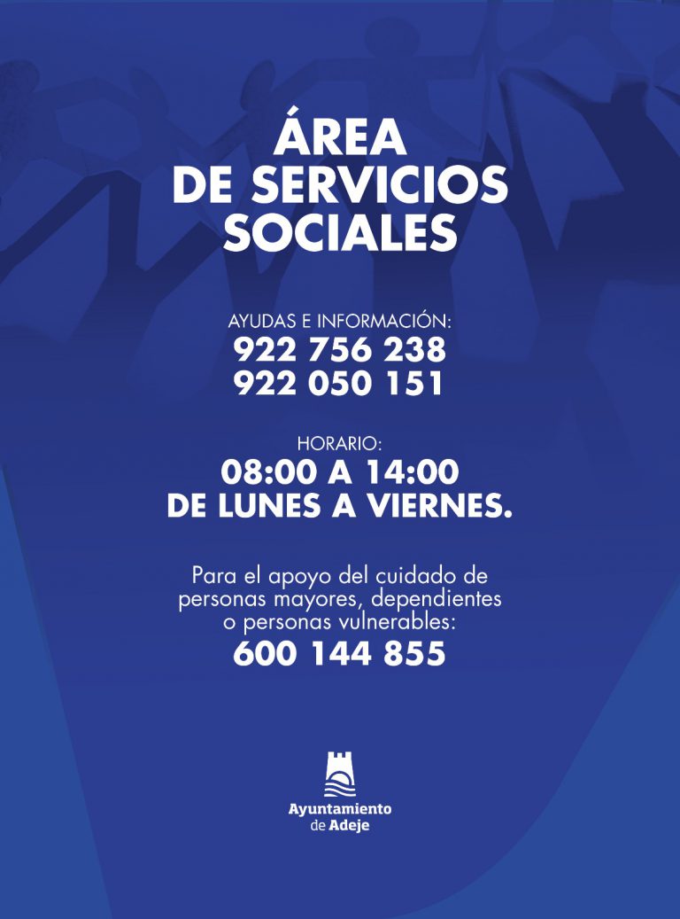 El Ayuntamiento de Adeje refuerza el Servicio de Apoyo en la Atención a Necesidades Básicas