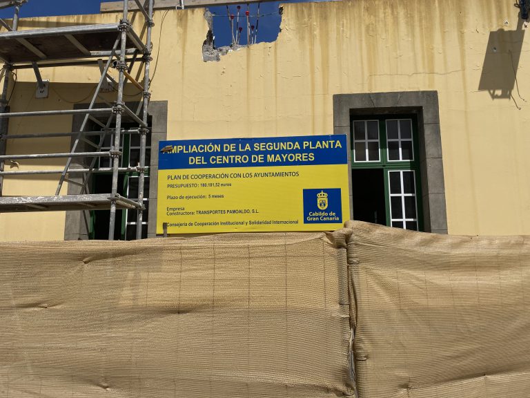 Comenzaron las obras de ampliación y adecuación del Centro de Mayores de Valleseco