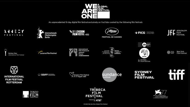 Llega ‘We Are One’, el primer festival de cine que se celebra en Youtube por causa del coronavirus