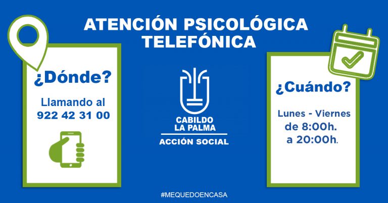 El Cabildo de La Palma mantiene su servicio telefónico de atención psicológica