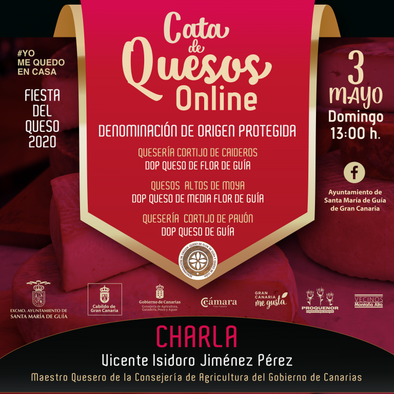 Cata de Quesos Online para descubrir la excelencia y singularidad del Queso de Guía a través de las redes sociales del Ayuntamiento y los medios locales