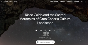 Captura de pantalla del apartado dedicado al Paisaje Cultural