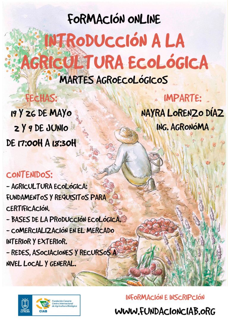 La Fundación CIAB impartirá un curso on line de introducción a la agricultura ecológica