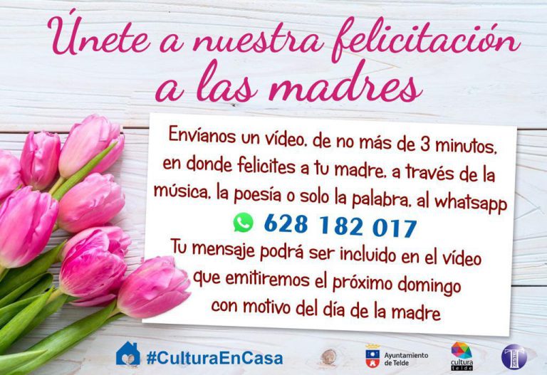 Telde anima a la ciudadanía a felicitar a las madres de forma virtual