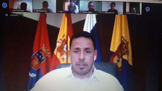 Gobierno y oposición dialogan para contribuir a la construcción del Plan de Reactivación Económica y Social de Telde 20 Durante la videoconferencia Héctor Suárez