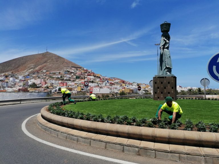 La Concejalía de Parques y Jardines embellece los espacios públicos con la plantación de 3.000 flores de temporada