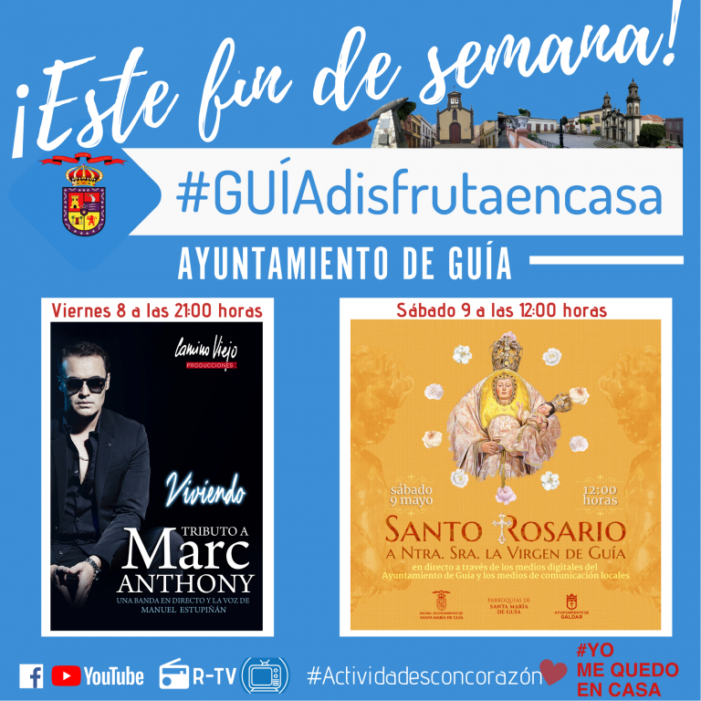 ‘Viviendo’ Tributo a Marc Anthony, esta noche con la voz de Manuel Estupiñán a través de las redes sociales del Ayuntamiento de Santa María de Guía