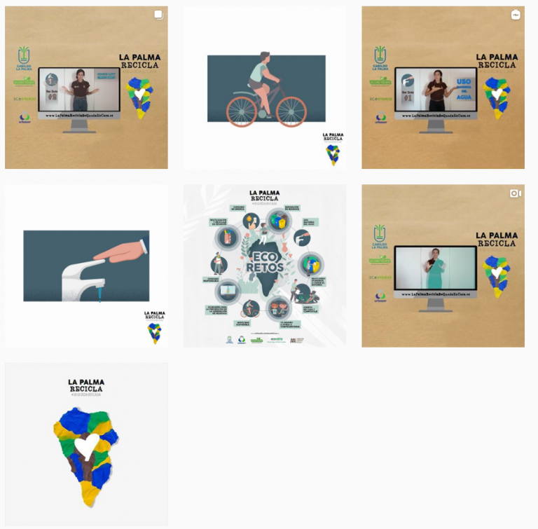 ‘La Palma Recicla #SEQUEDAENCASA’ lanza sus dos primeros ECOretos sobre el uso racional del agua y la movilidad sostenible